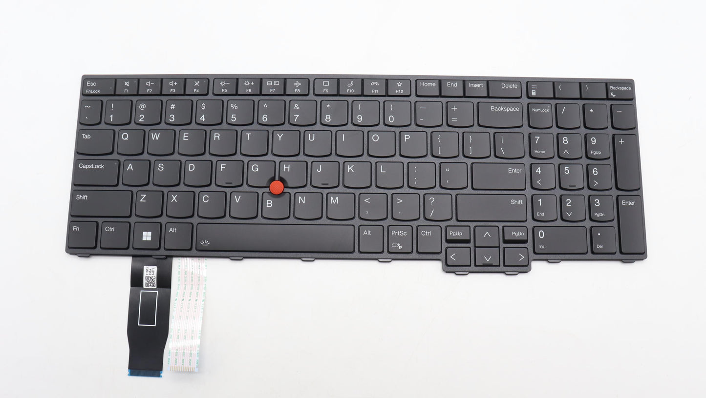 Lenovo USA English Keyboard, Backlit, with Number Pad - 5N21K05004