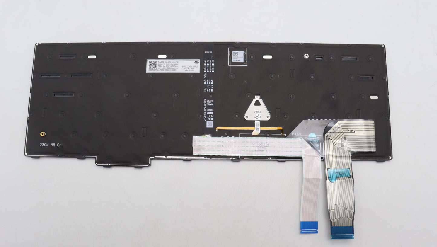 Lenovo USA English Keyboard, Backlit, with Number Pad - 5N21K05004