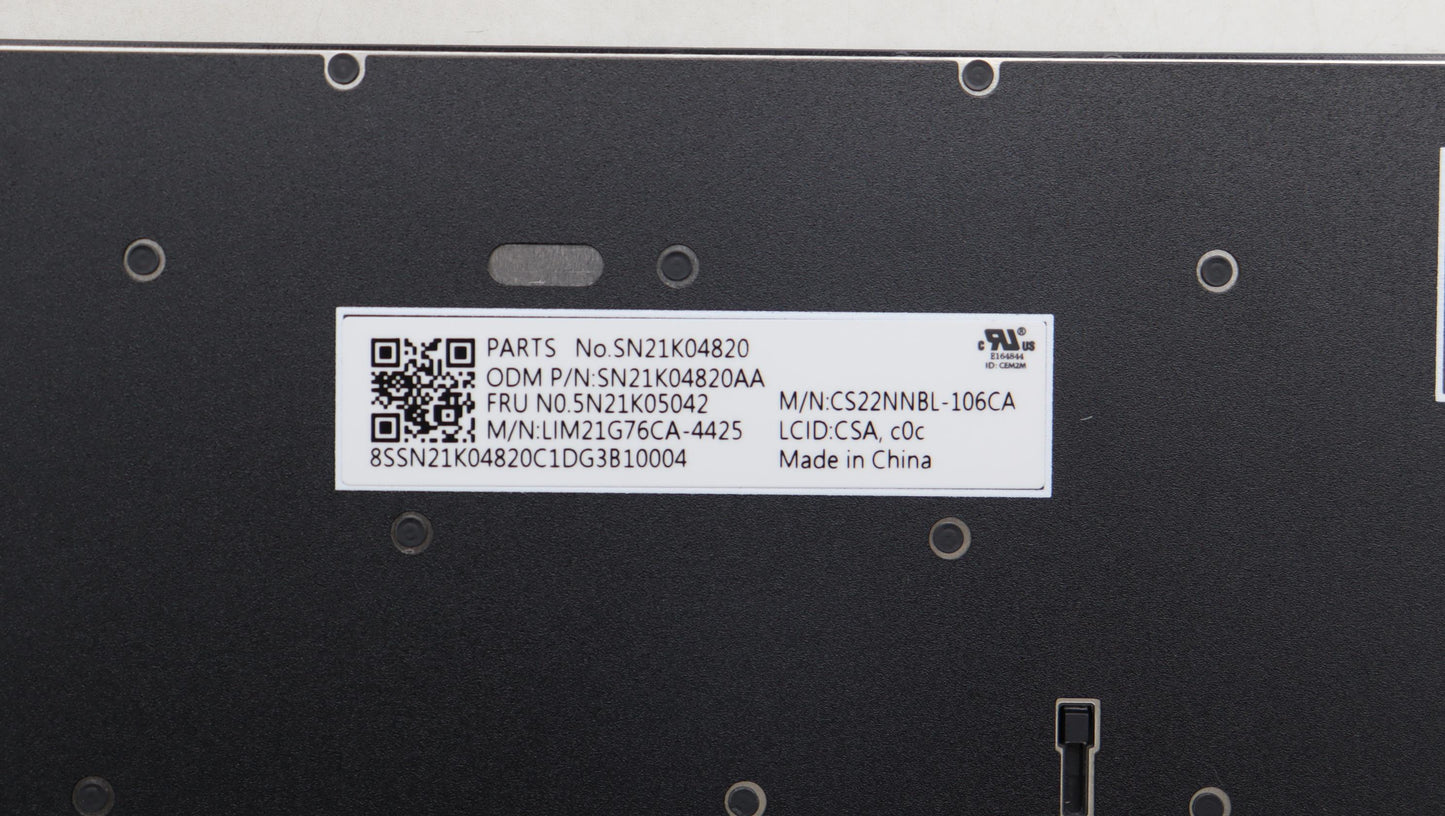 Lenovo Nb_Kyb Cs23 Nm Top,Bk-Nbl,Chy, - 5N21K05042