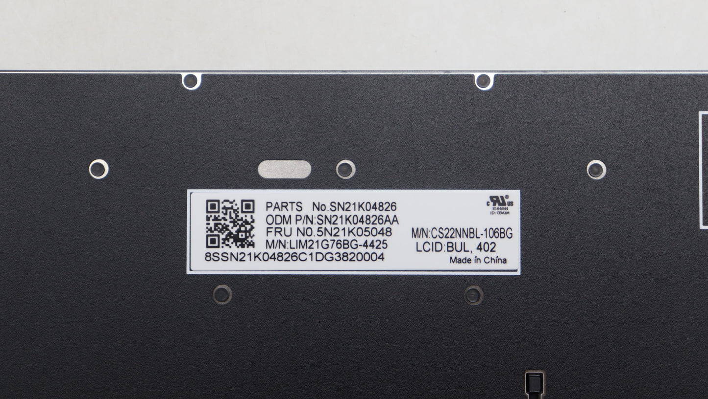 Lenovo Nb_Kyb Cs23 Nm Top,Bk-Nbl,Chy, - 5N21K05048
