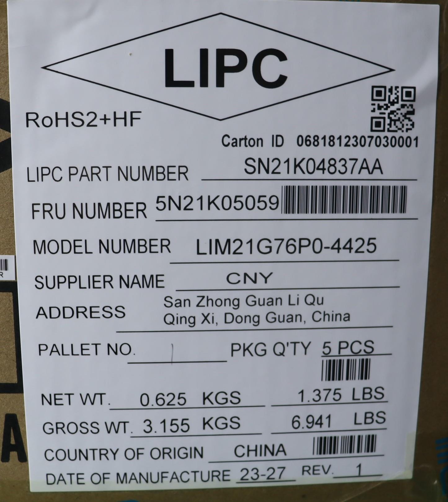 Lenovo Nb_Kyb Cs23 Nm Top,Bk-Nbl,Chy, - 5N21K05059