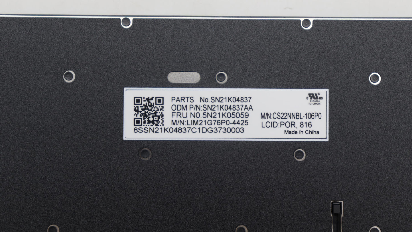 Lenovo Nb_Kyb Cs23 Nm Top,Bk-Nbl,Chy, - 5N21K05059