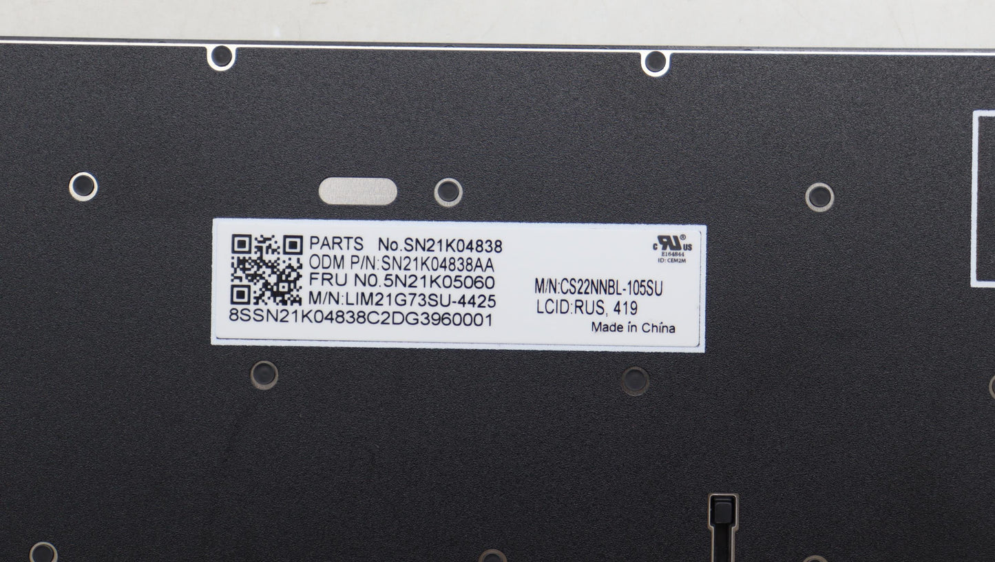 Lenovo Nb_Kyb Cs23 Nm Top,Bk-Nbl,Chy, - 5N21K05060
