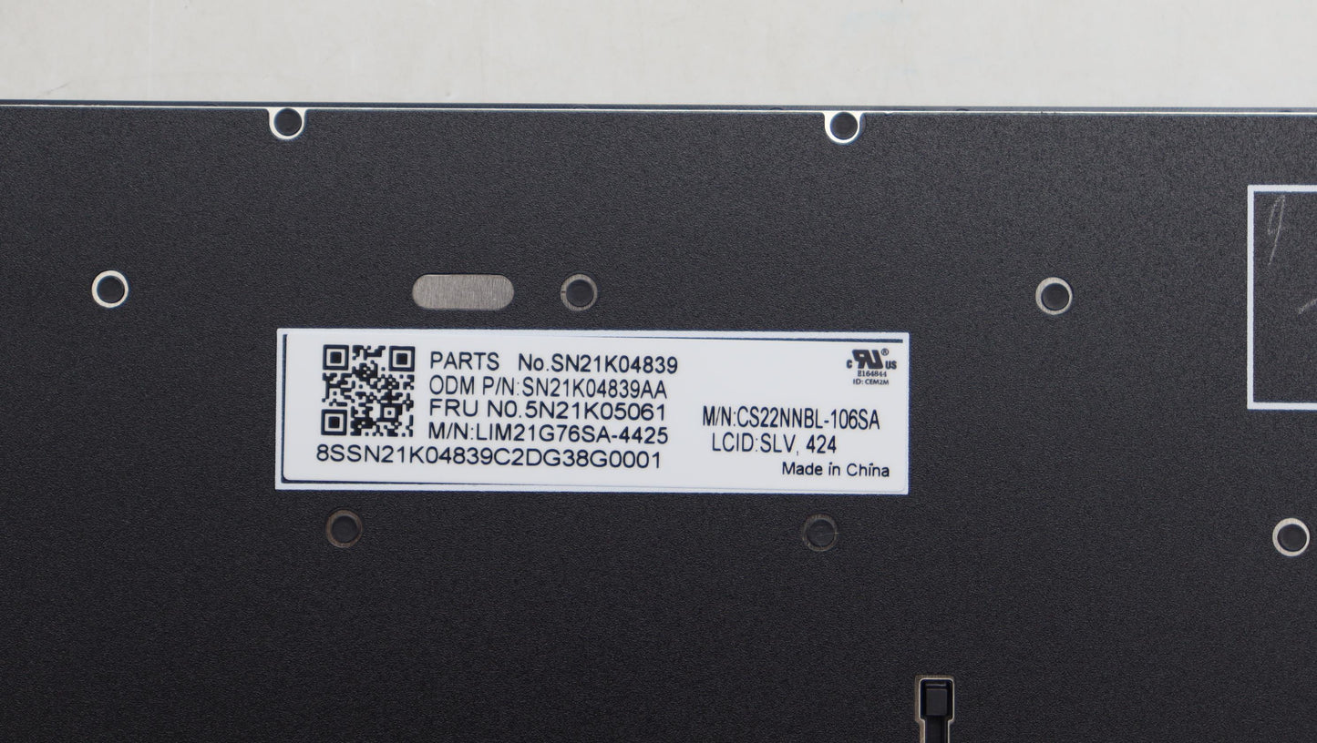 Lenovo Nb_Kyb Cs23 Nm Top,Bk-Nbl,Chy, - 5N21K05061