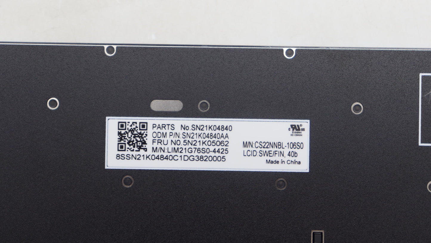 Lenovo Nb_Kyb Cs23 Nm Top,Bk-Nbl,Chy, - 5N21K05062