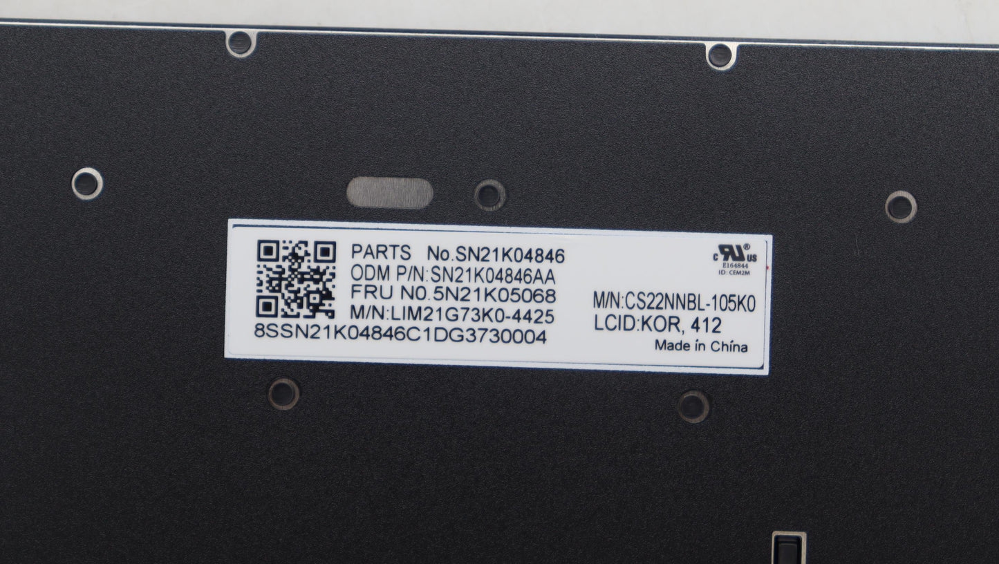 Lenovo Nb_Kyb Cs23 Nm Top,Bk-Nbl,Chy, - 5N21K05068