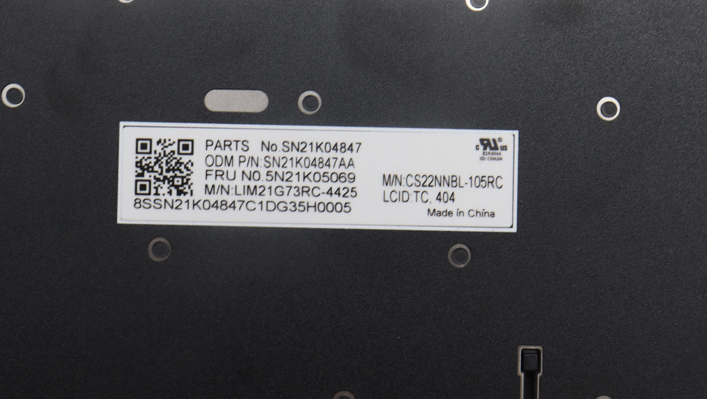Lenovo Nb_Kyb Cs23 Nm Top,Bk-Nbl,Chy, - 5N21K05069