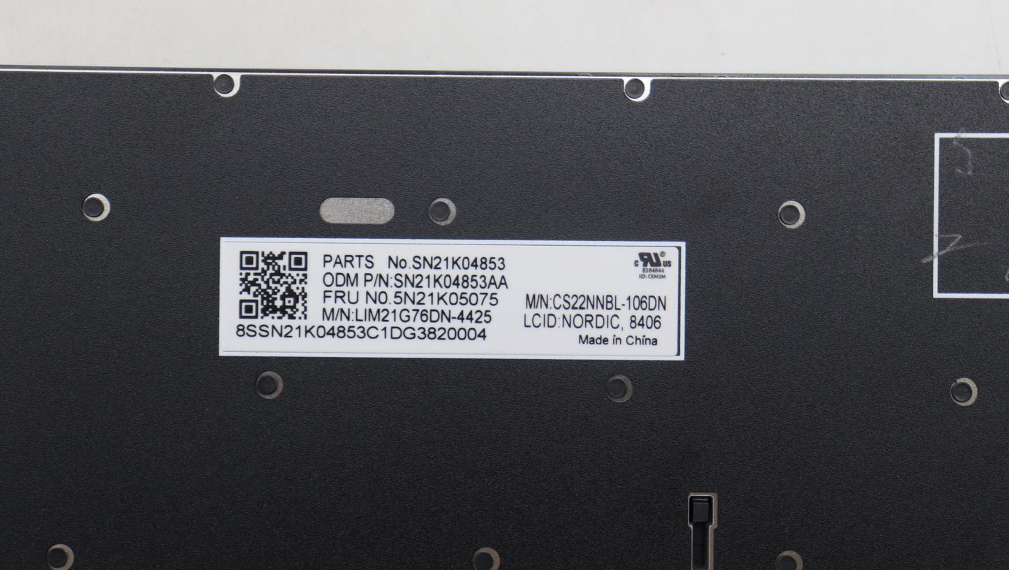 Lenovo Nb_Kyb Cs23 Nm Top,Bk-Nbl,Chy, - 5N21K05075