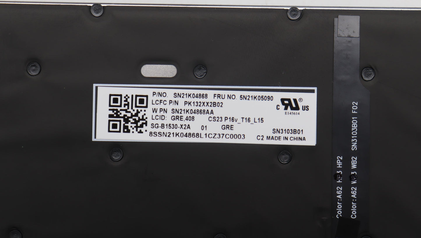 Lenovo Nb_Kyb Cs23 Nm Top,Bk-Bl,Ltn,G - 5N21K05090