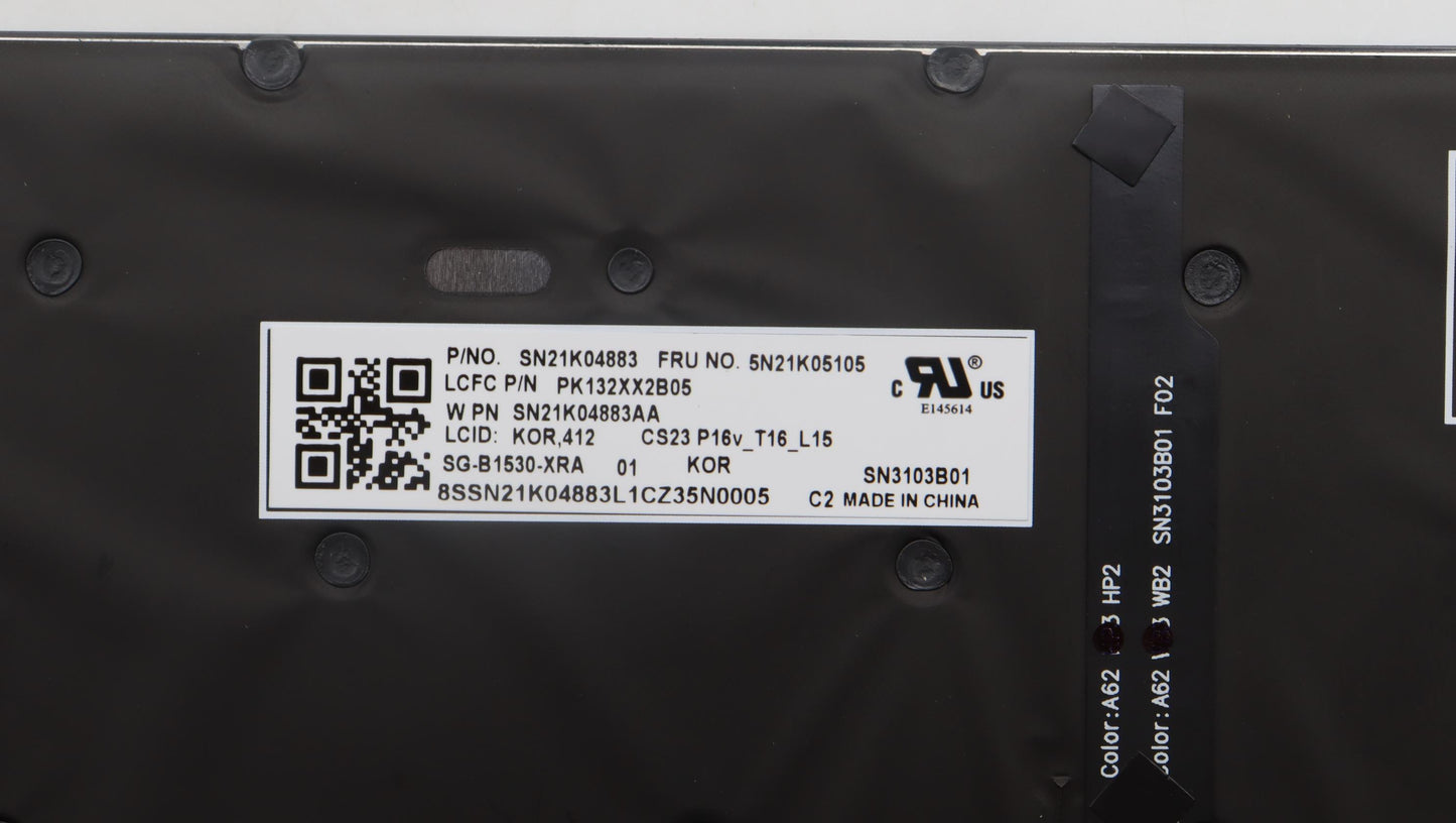 Lenovo Nb_Kyb Cs23 Nm Top,Bk-Bl,Ltn,K - 5N21K05105