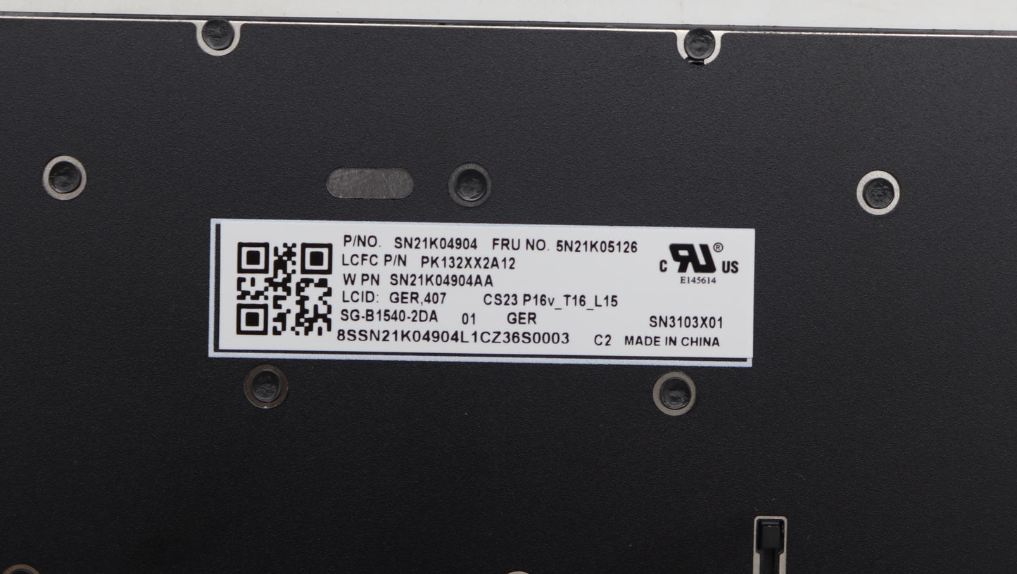 Lenovo Nb_Kyb Cs23 Nm Top,Bk-Nbl,Ltn, - 5N21K05126