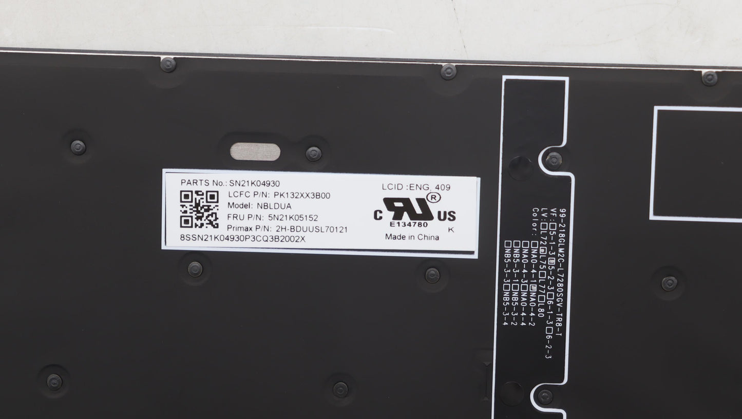 Lenovo Nb_Kyb Cs23 Nm Top,Bk-Bl,Pmx,E - 5N21K05152