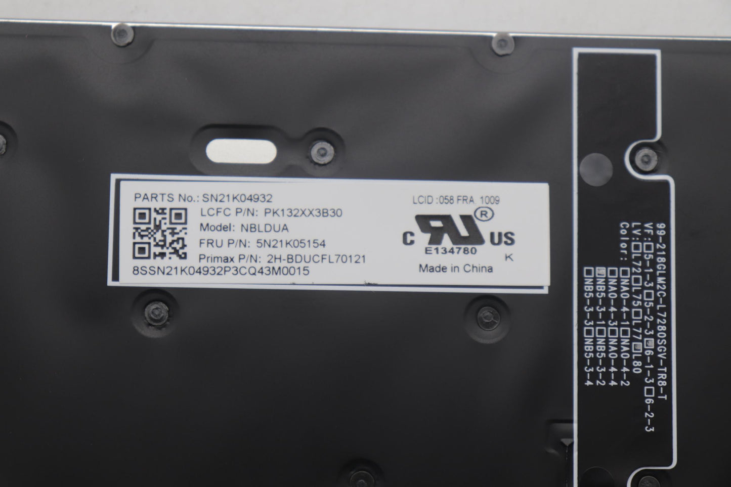Lenovo Nb_Kyb Cs23 Nm Top,Bk-Bl,Pmx,0 - 5N21K05154