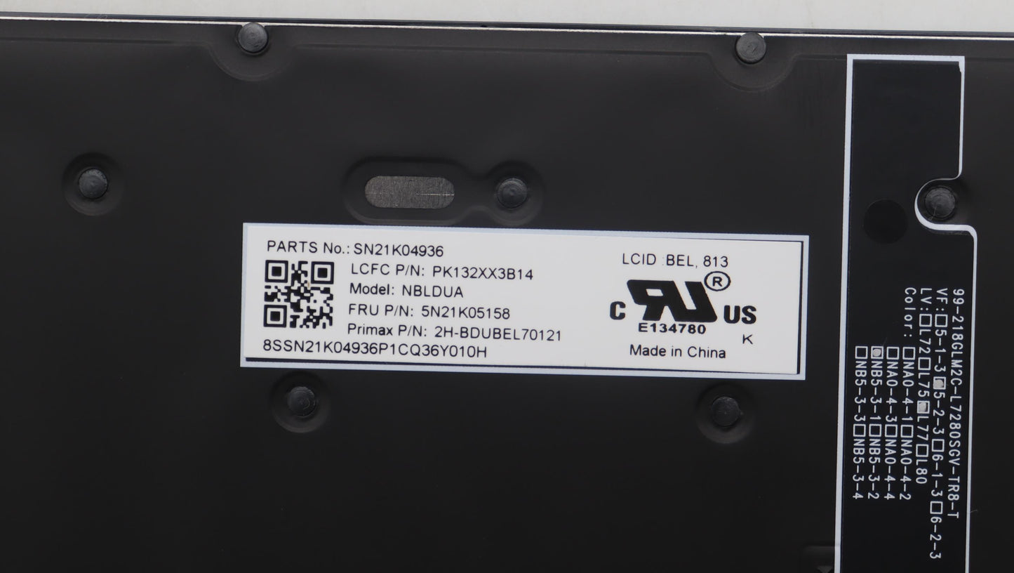 Lenovo Nb_Kyb Cs23 Nm Top,Bk-Bl,Pmx,B - 5N21K05158