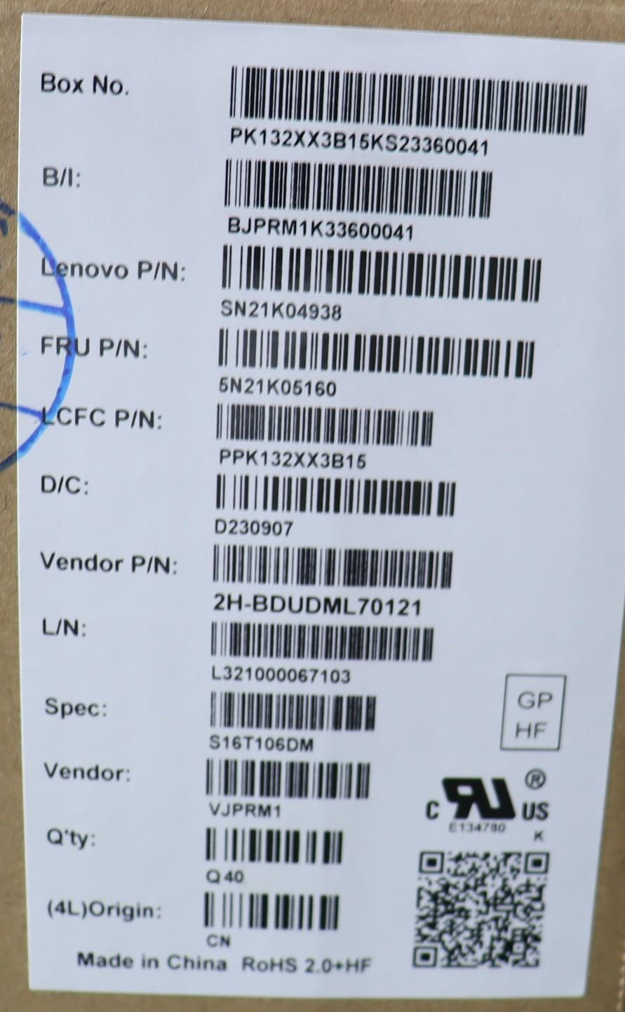 Lenovo Nb_Kyb Cs23 Nm Top,Bk-Bl,Pmx,D - 5N21K05160