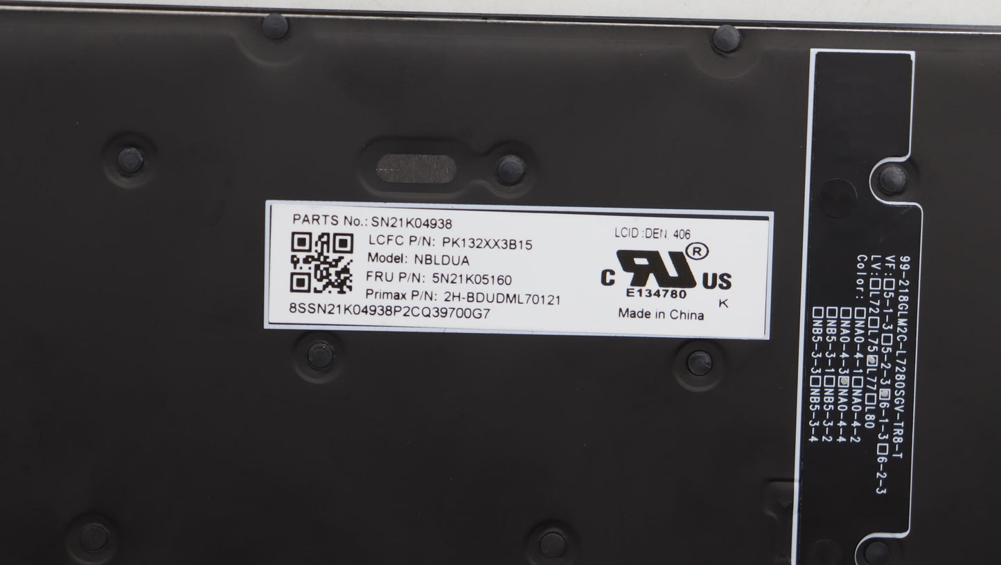 Lenovo Nb_Kyb Cs23 Nm Top,Bk-Bl,Pmx,D - 5N21K05160