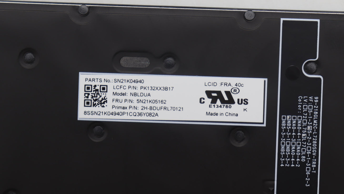 Lenovo Nb_Kyb Cs23 Nm Top,Bk-Bl,Pmx,F - 5N21K05162
