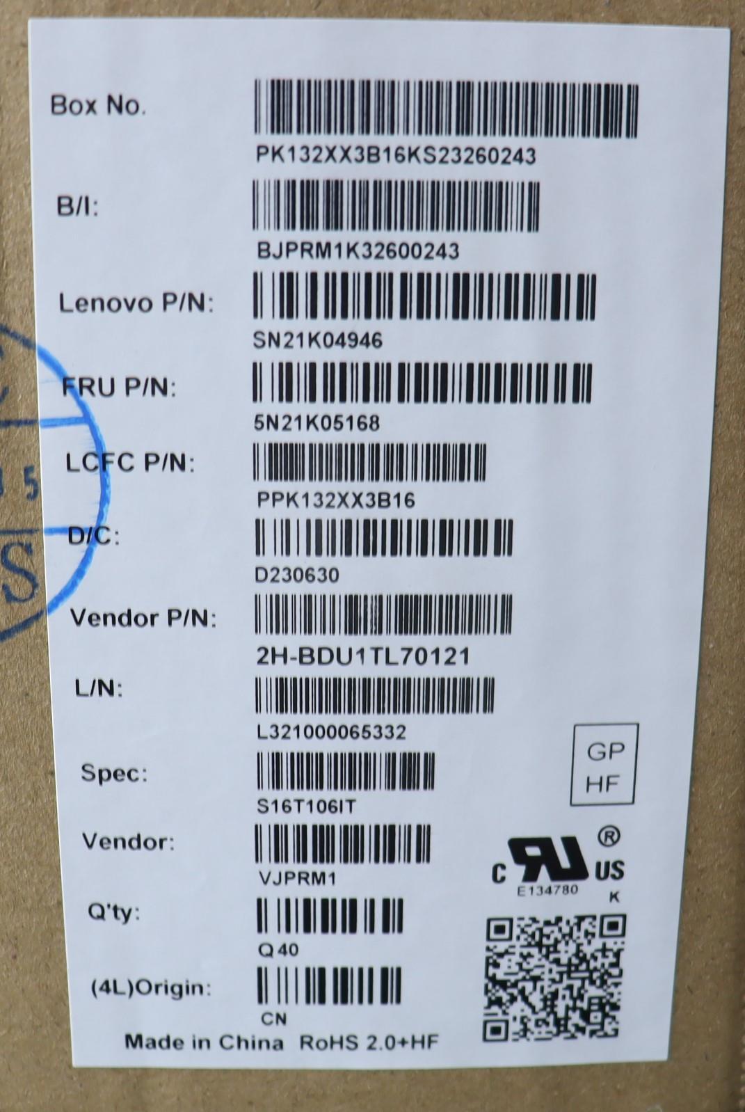 Lenovo Nb_Kyb Cs23 Nm Top,Bk-Bl,Pmx,I - 5N21K05168