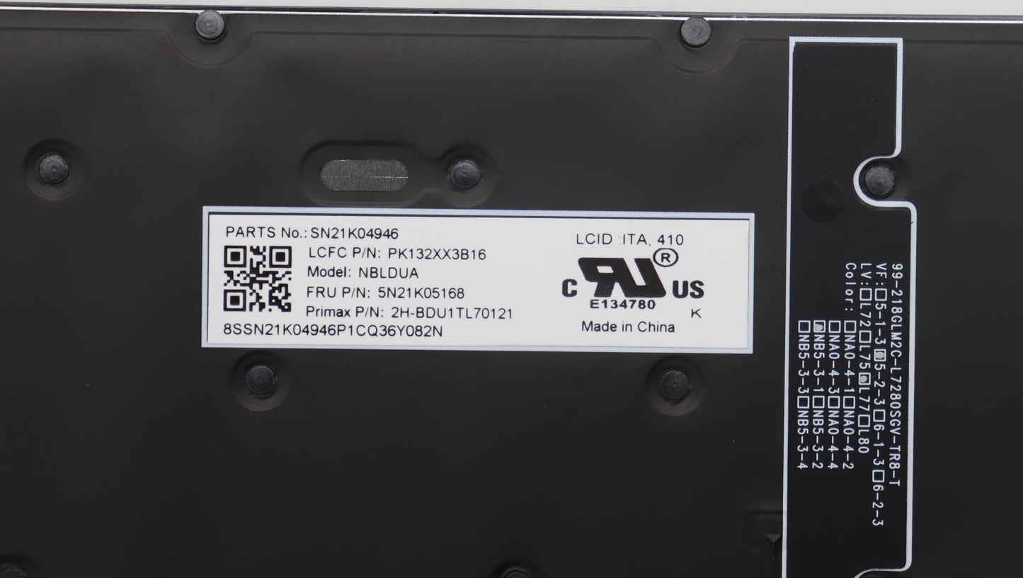 Lenovo Nb_Kyb Cs23 Nm Top,Bk-Bl,Pmx,I - 5N21K05168