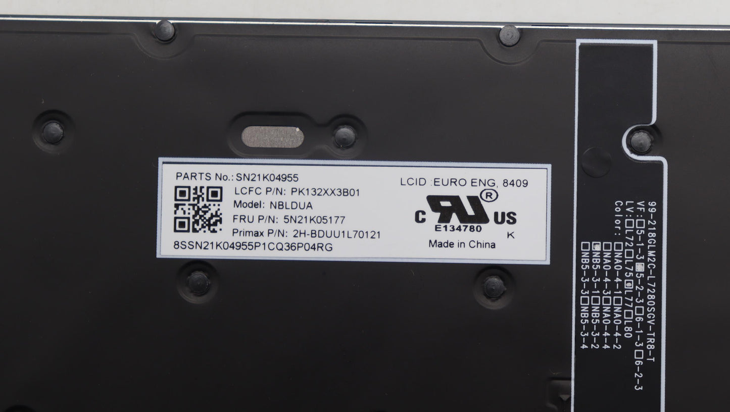 Lenovo Nb_Kyb Cs23 Nm Top,Bk-Bl,Pmx,E - 5N21K05177