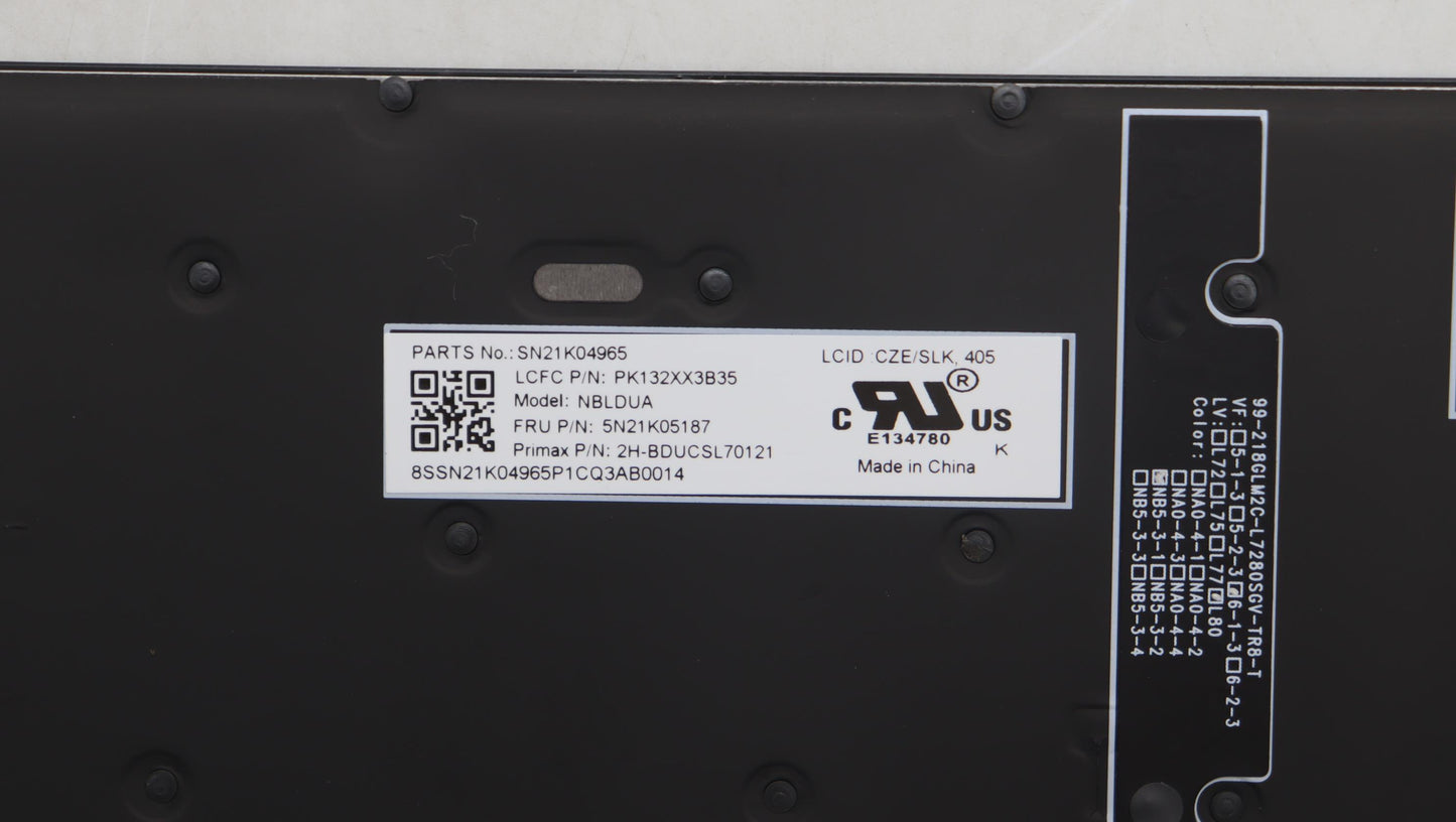 Lenovo Nb_Kyb Cs23 Nm Top,Bk-Bl,Pmx,C - 5N21K05187