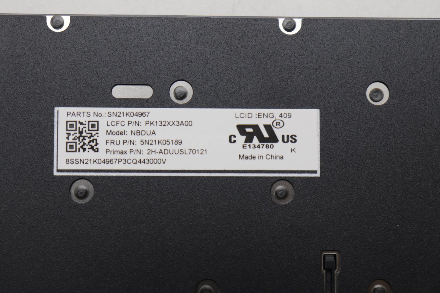 Lenovo Nb_Kyb Cs23 Nm Top,Bk-Nbl,Pmx, - 5N21K05189