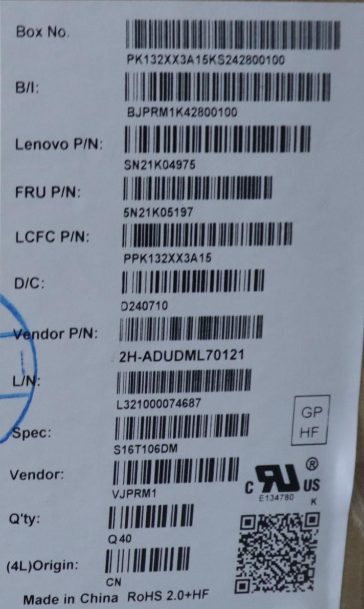 Lenovo Nb_Kyb Cs23 Nm Top,Bk-Nbl,Pmx, - 5N21K05197