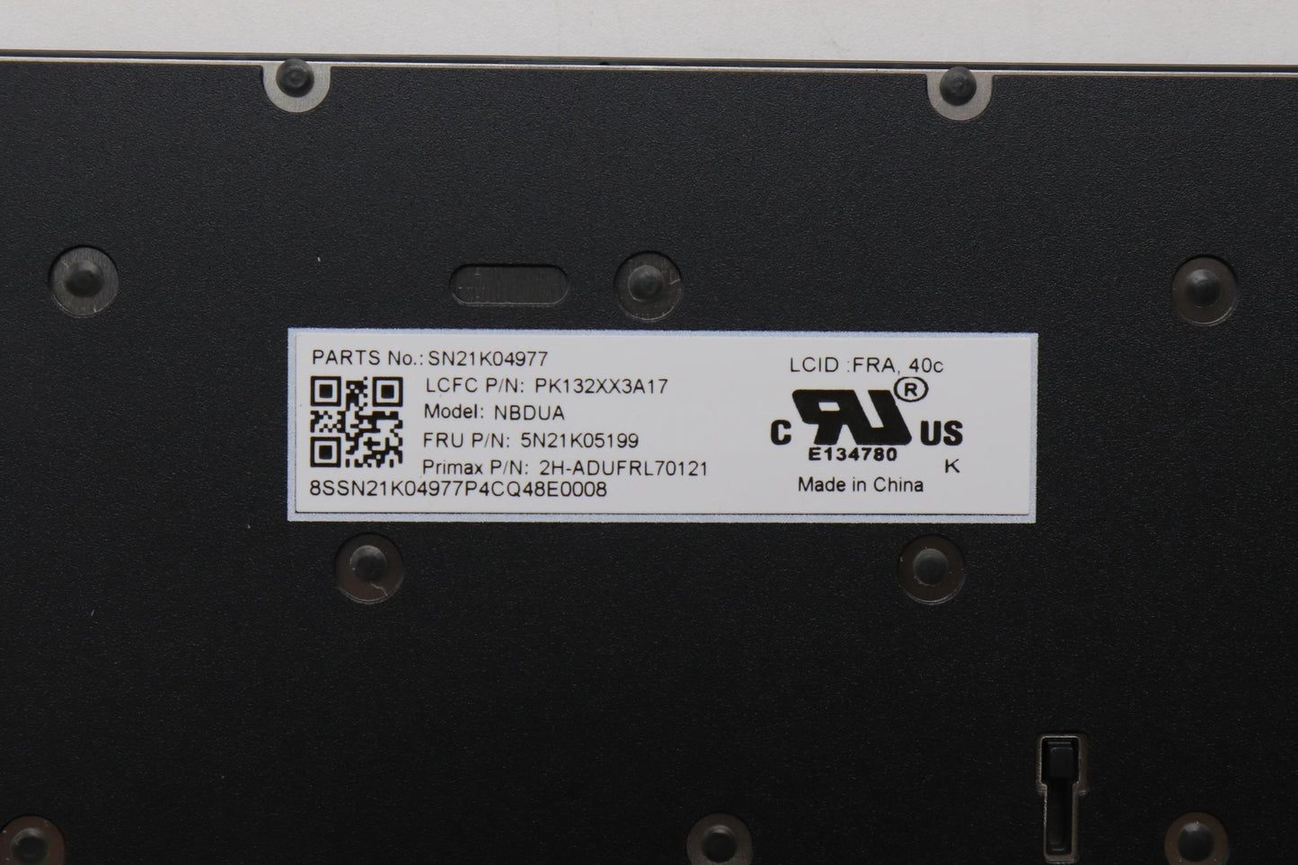 Lenovo Nb_Kyb Cs23 Nm Top,Bk-Nbl,Pmx, - 5N21K05199