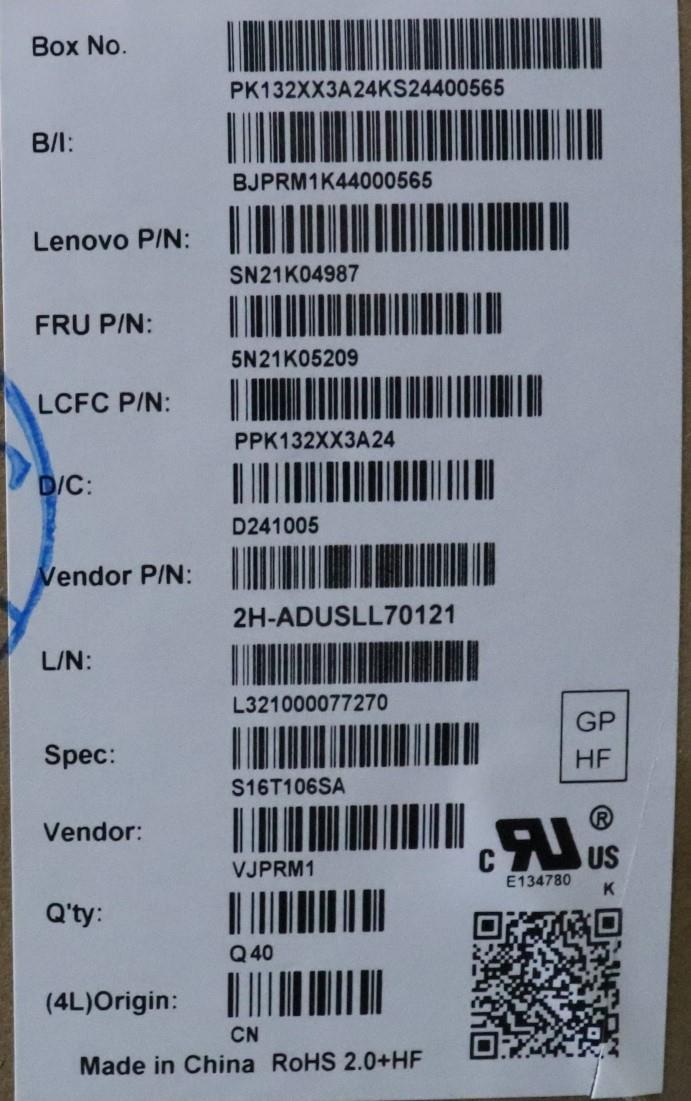 Lenovo Nb_Kyb Cs23 Nm Top,Bk-Nbl,Pmx, - 5N21K05209