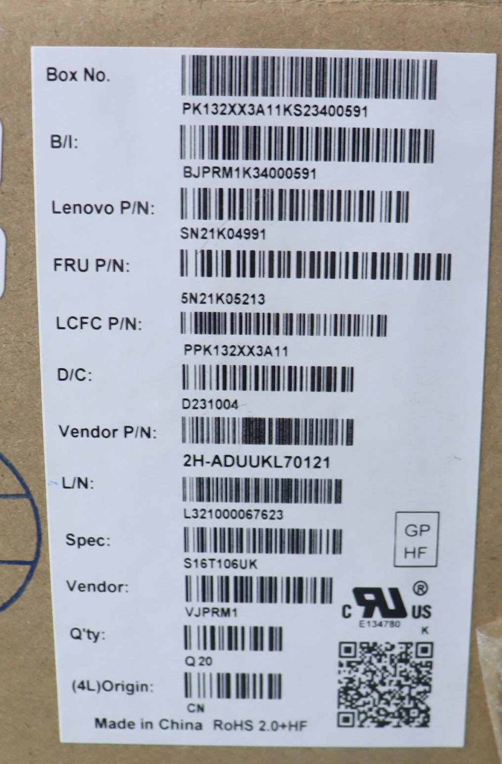Lenovo Nb_Kyb Cs23 Nm Top,Bk-Nbl,Pmx, - 5N21K05213