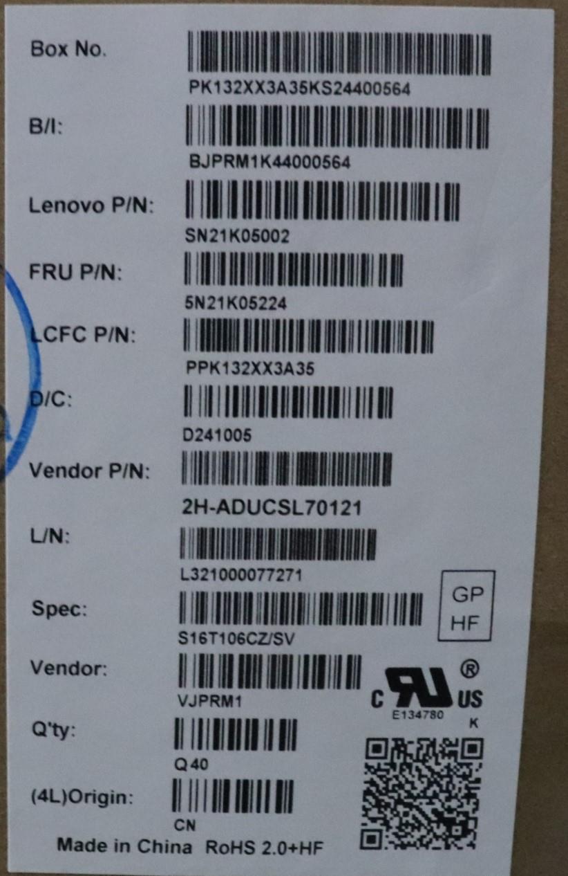 Lenovo Nb_Kyb Cs23 Nm Top,Bk-Nbl,Pmx, - 5N21K05224