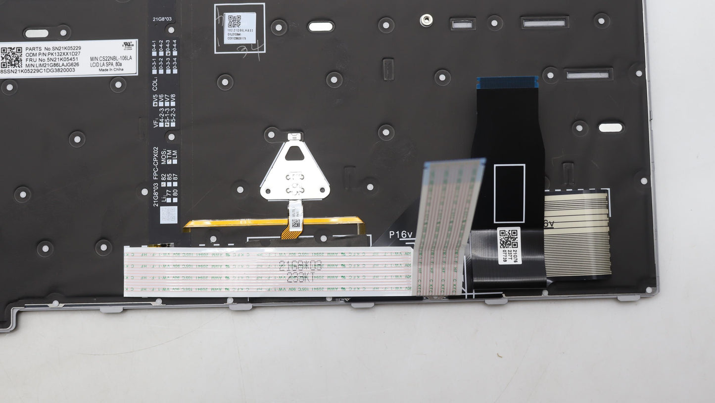 Lenovo Nb_Kyb Cs23 Nm Top,Gr-Bl,Chy,L - 5N21K05451