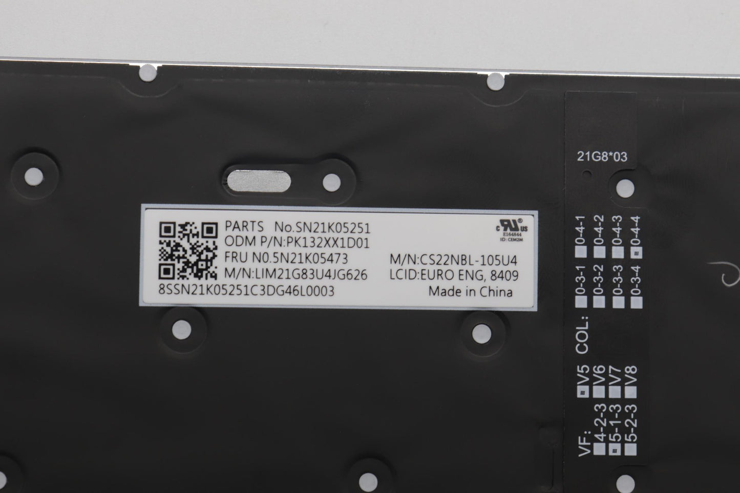 Lenovo Nb_Kyb Cs23 Nm Top,Gr-Bl,Chy,E - 5N21K05473