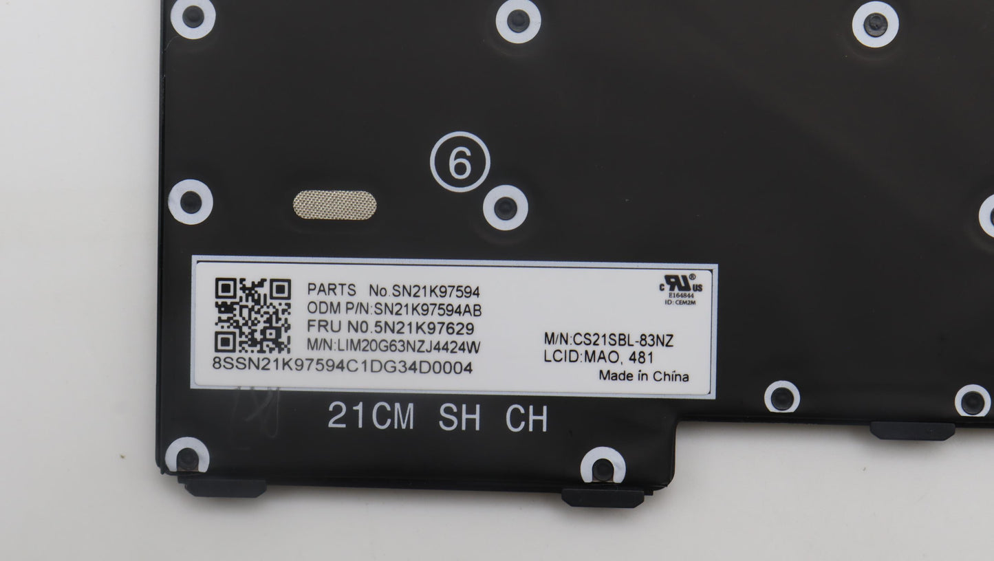 Lenovo Nb_Kyb Ser2 Kbd Bk-Bl,Chy,Mao - 5N21K97629