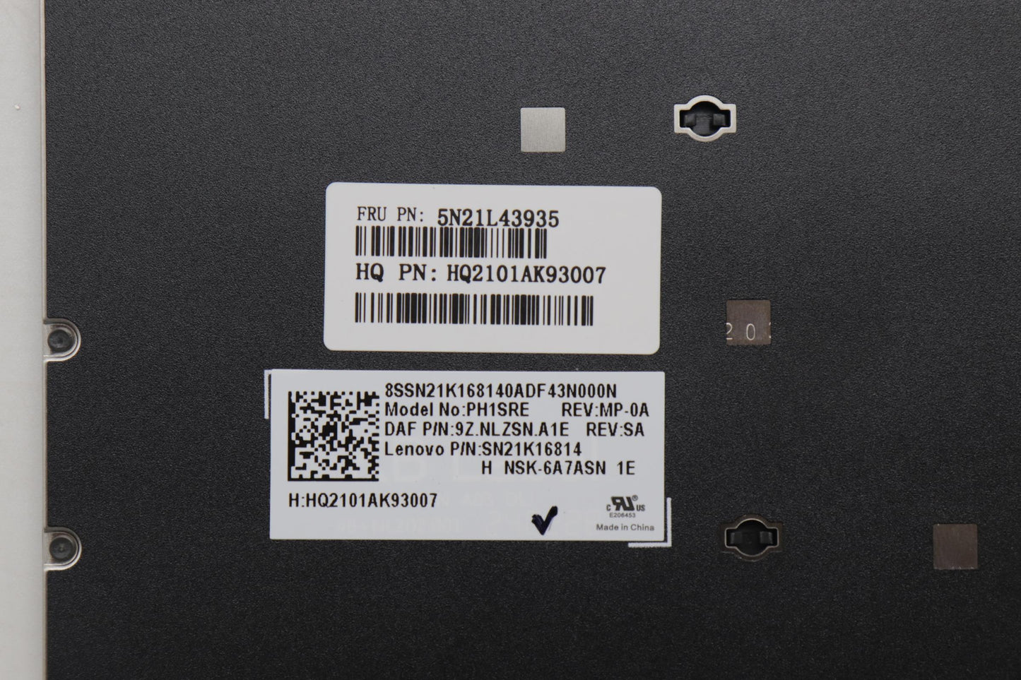 Lenovo Nb_Kyb Lsp-Ph1Sre-Df-Grey-Nblk - 5N21L43935