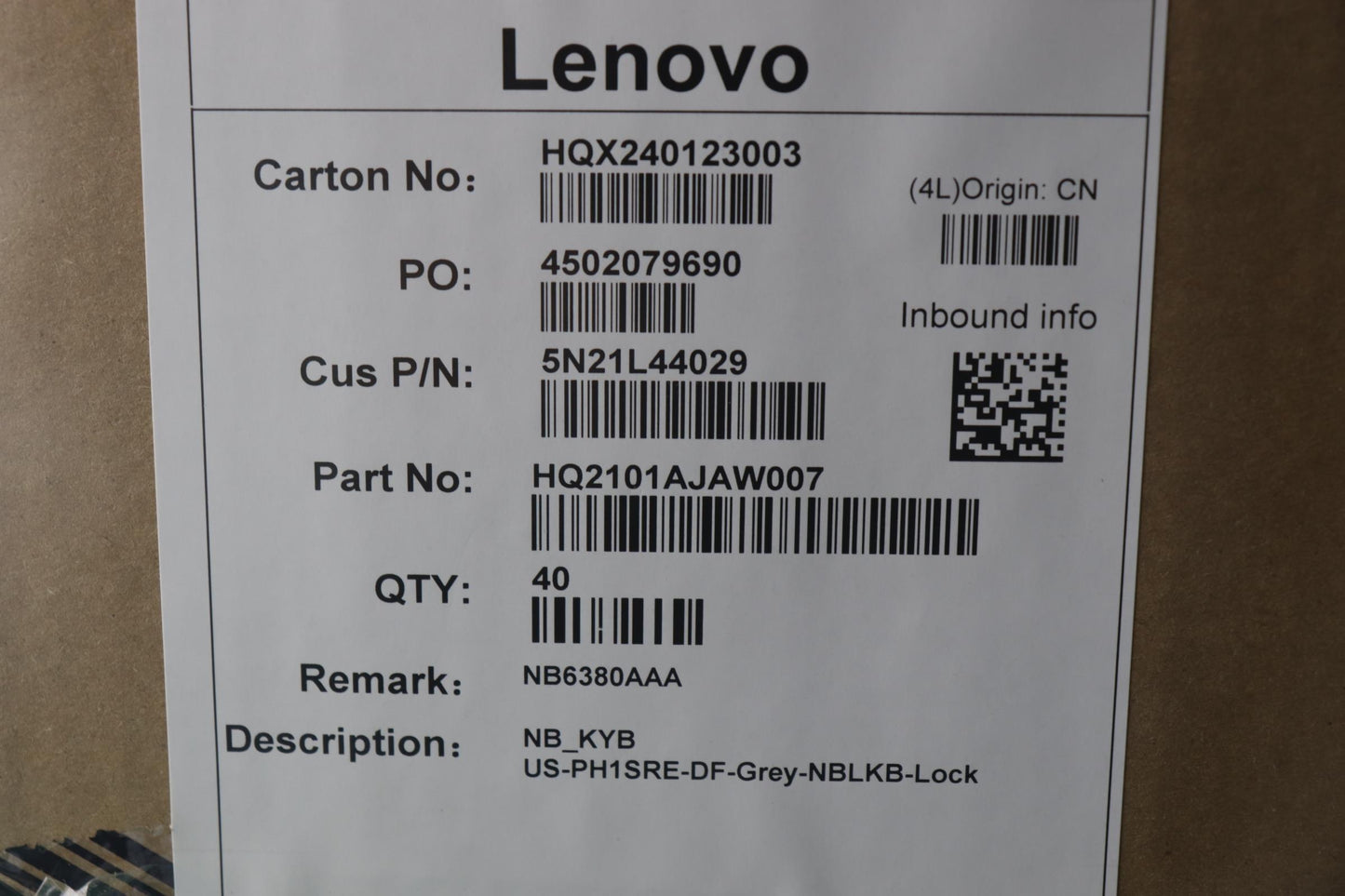 Lenovo Nb_Kyb Us-Ph1Sre-Df-Grey-Nblkb - 5N21L44029