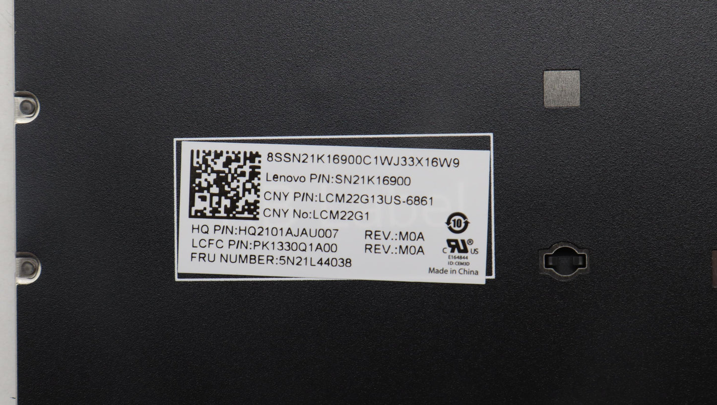 Lenovo - Internal Keyboard, USA English, Grey, Non-Backlit - 5N21L44038