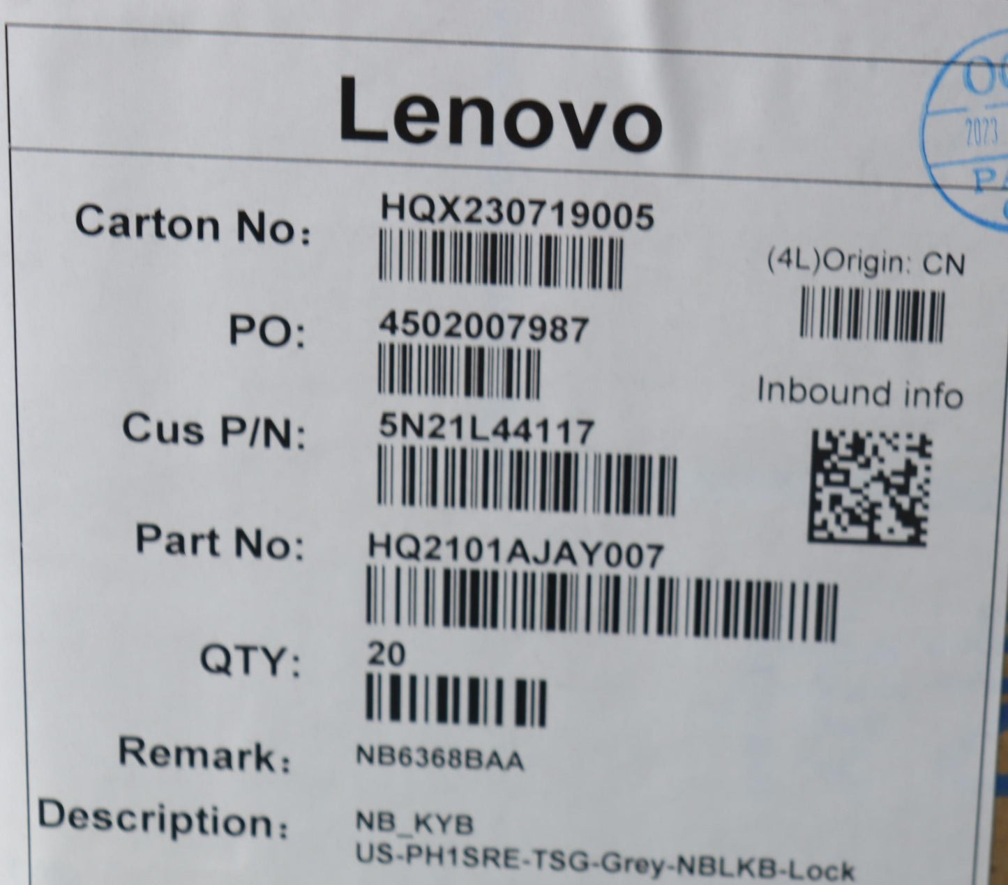 Lenovo Nb_Kyb Us-Ph1Sre-Tsg-Grey-Nblk - 5N21L44117
