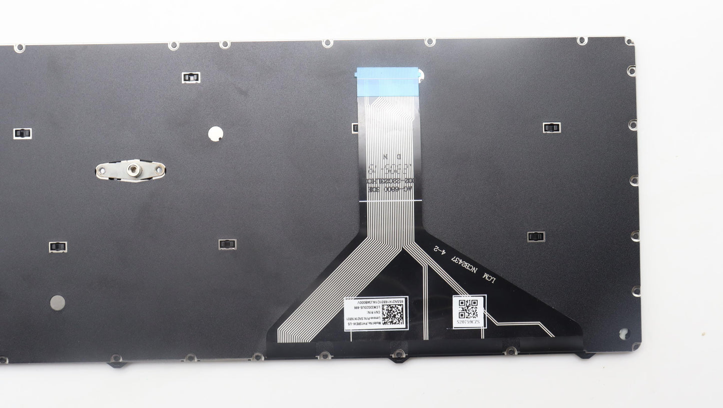 Lenovo Internal Keyboard, USA English Layout, Black, Non-Backlit - 5N21L44198