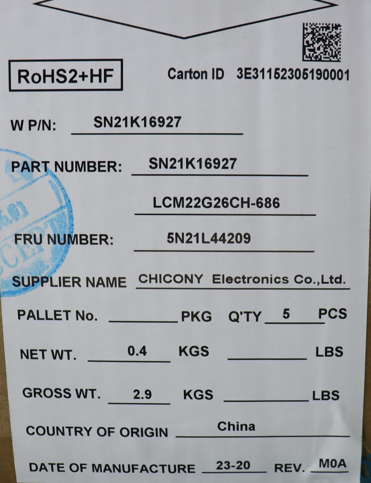 Lenovo Nb_Kyb Sw-Ph1Srew-Ccy-Blk-Nblk - 5N21L44209