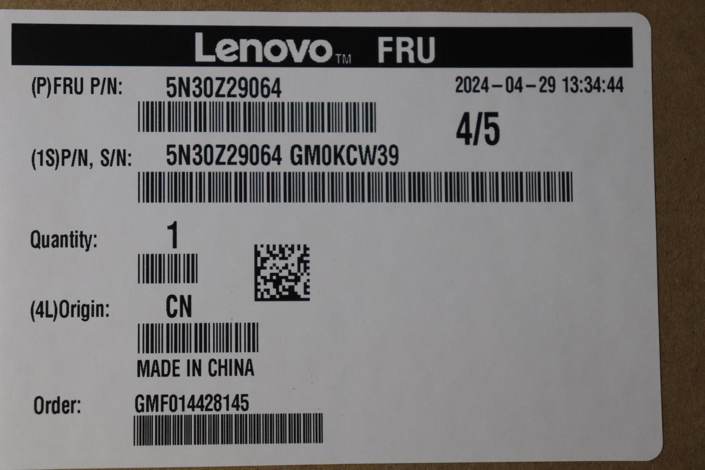 Lenovo Netwrk_Crd Bld 8111Fp Pciex1 1 - 5N30Z29064