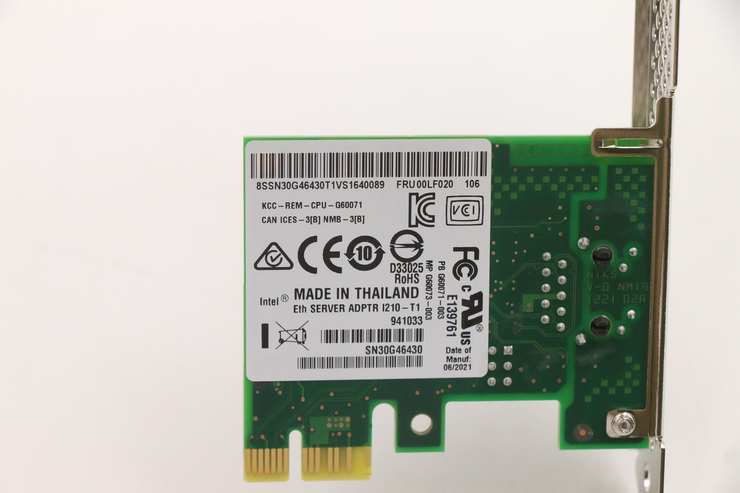 Lenovo Netwrk_Crd Intel Ethernet I210 - 5N31B02416