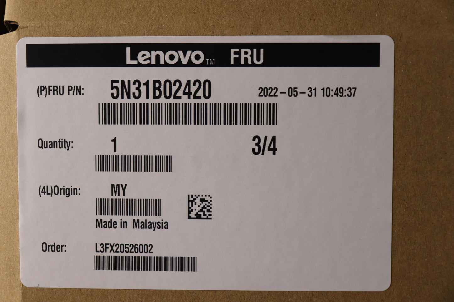 Lenovo 5N31B02420 Netwrk_Crd Intel Ethernet I350