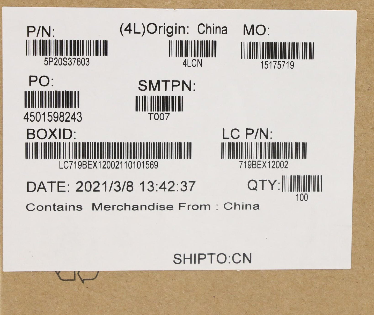 Lenovo Pad Thermalpad L 82Fx Pad_Char - 5P20S37603