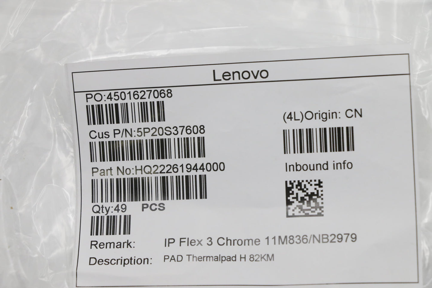 Lenovo Pad Thermalpad H 82Km - 5P20S37608