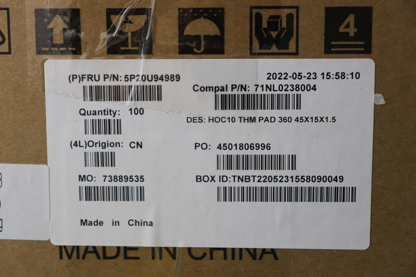 Lenovo Pad T-Flex_360_45X15X1.5Mm,Lai - 5P20U94989