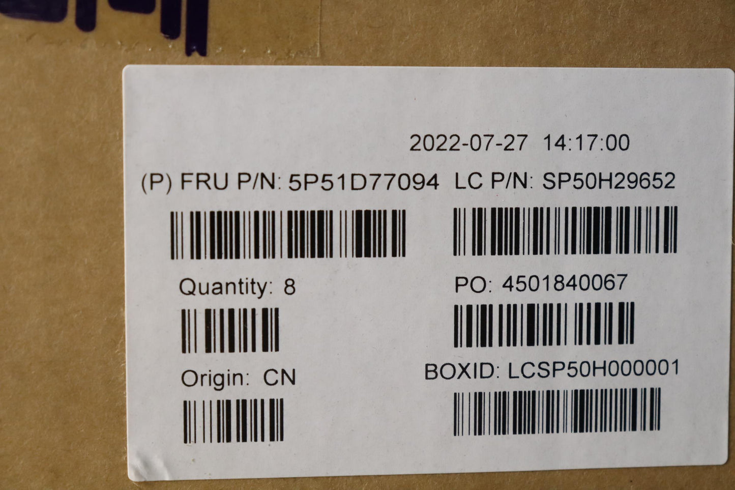 Lenovo Pwrsupply 100240Vac, 500W 92 T - 5P51D77094