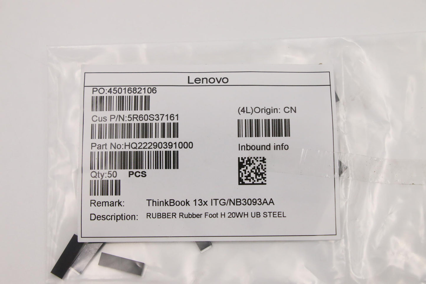 Lenovo Rubber Rubber Foot H 20Wh Ub S - 5R60S37161