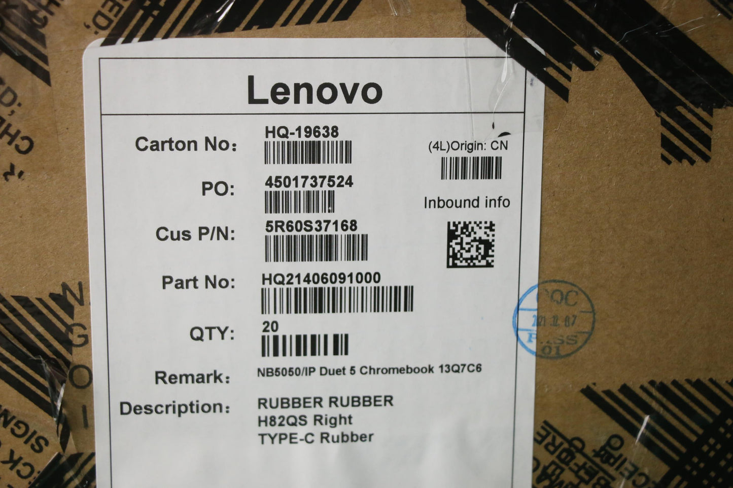 Lenovo Rubber Rubber H82Qs Right Type - 5R60S37168