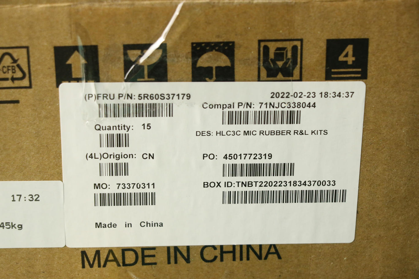 Lenovo Rubber Mic Rubber C 82Ud (R+L) - 5R60S37179